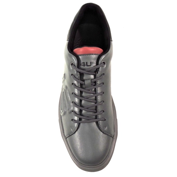 CESARE PACIOTTI 🇮🇹 MENS GREY SOFT LEATHER COMFORT SNEAKERS - Picture 6 of 9